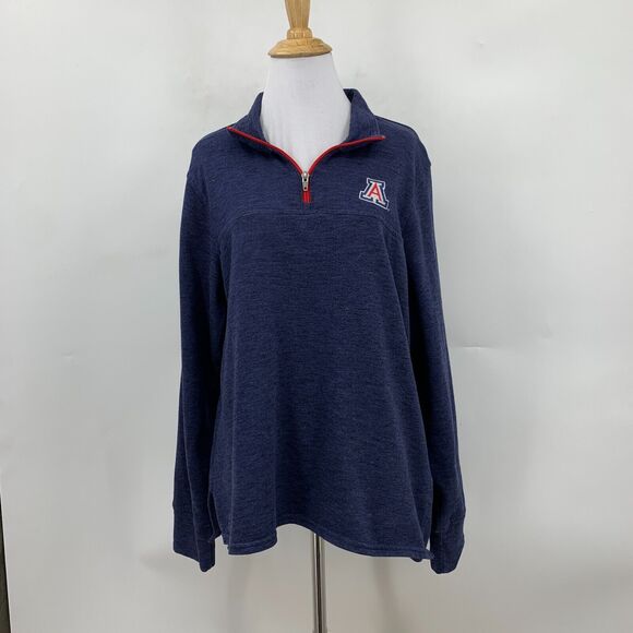 Champion Arizona Wildcats Sweatshirt Womens L Large Blue Embroidered Fleece - Picture 2 of 11